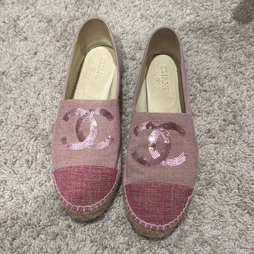 Pink Chanel Espadrilles 42